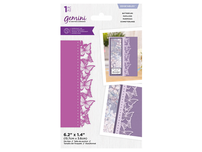 Gemini Edgeable Timeless Border Die - Butterflies
