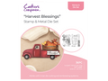 Gemini Shaped Card Base Stamp & Die - Harvest Blessings