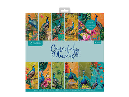 Graceful Plumes Paper Pad 12x12