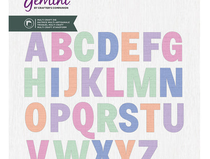 Gemini- Multi Craft Dies - Appliqué - Uppercase Alphabet