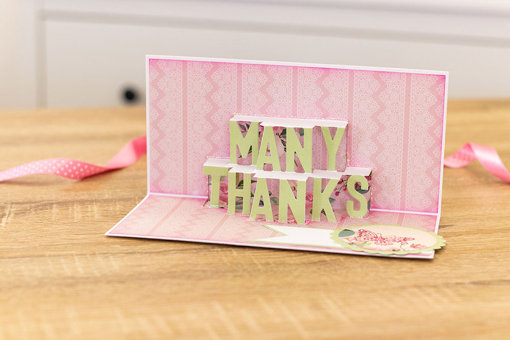 Gemini Die - Expressions - Shaped Pop Out - Many Thanks