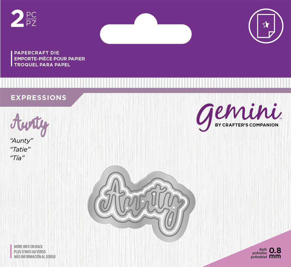 Gemini Expressions Metal Die - Aunty