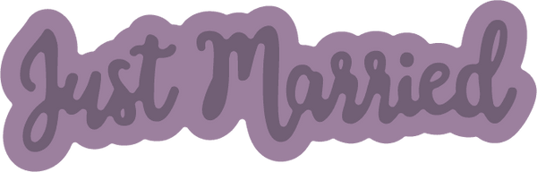 Gemini Expressions Metal Die - Just Married