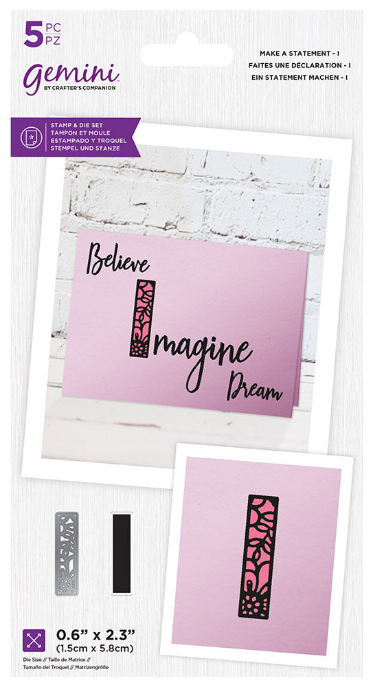 Gemini Make A Statement Stamp & Die - I