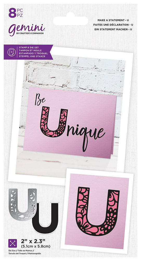 Gemini Make A Statement Stamp & Die - U