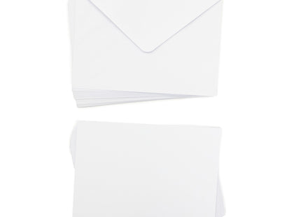 Crafter's Companion A5 White Card & Envelopes - 50 Piece