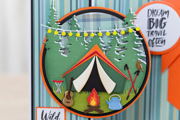 Crafters Companion The Great Outdoors Metal Die Edge'able - Alpine Charm