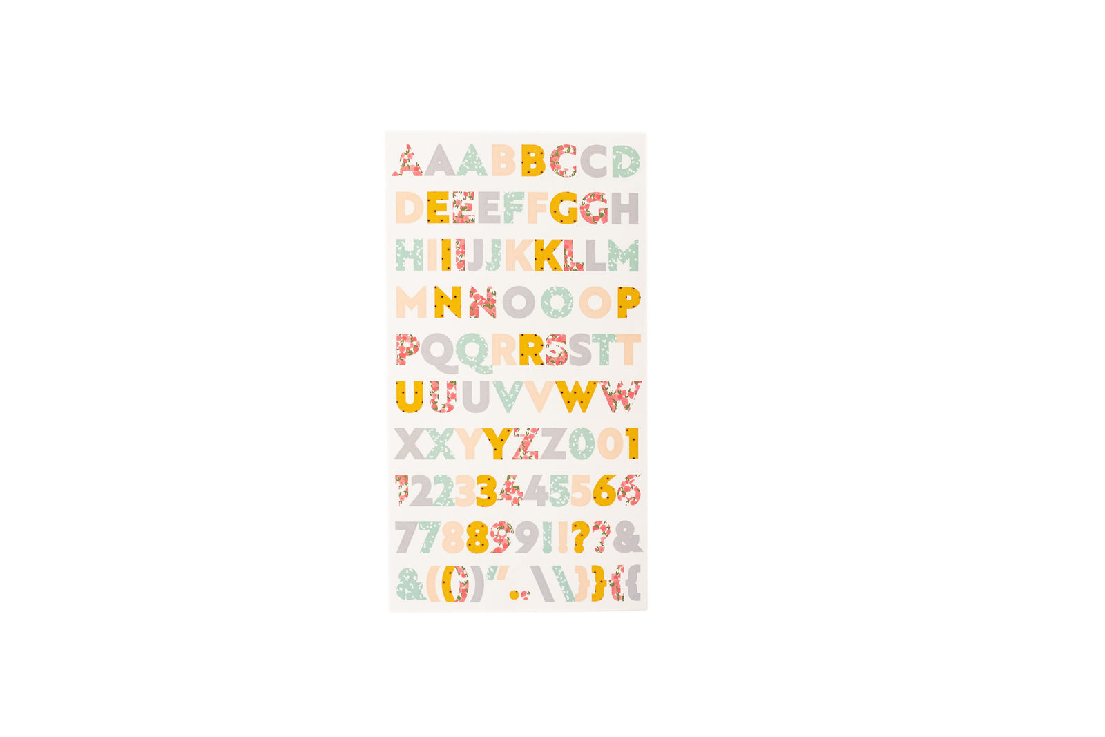 Violet Studios Alphabet Stickers - Rainbow Blooms