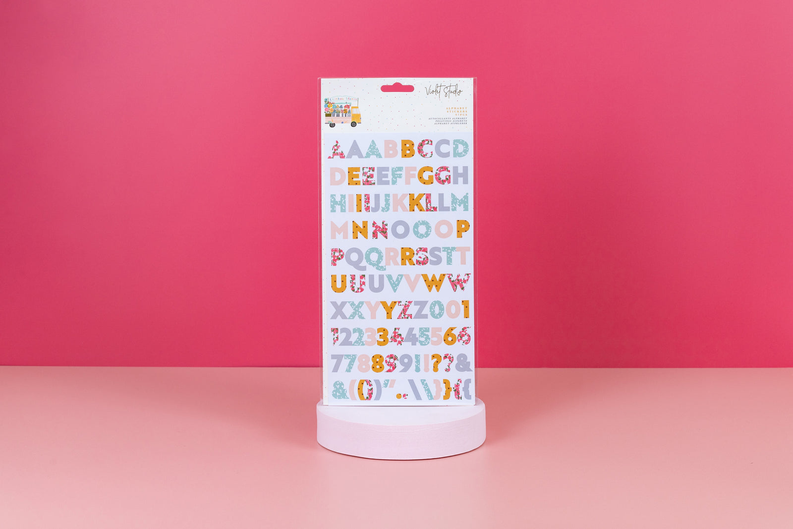 Violet Studios Alphabet Stickers - Rainbow Blooms