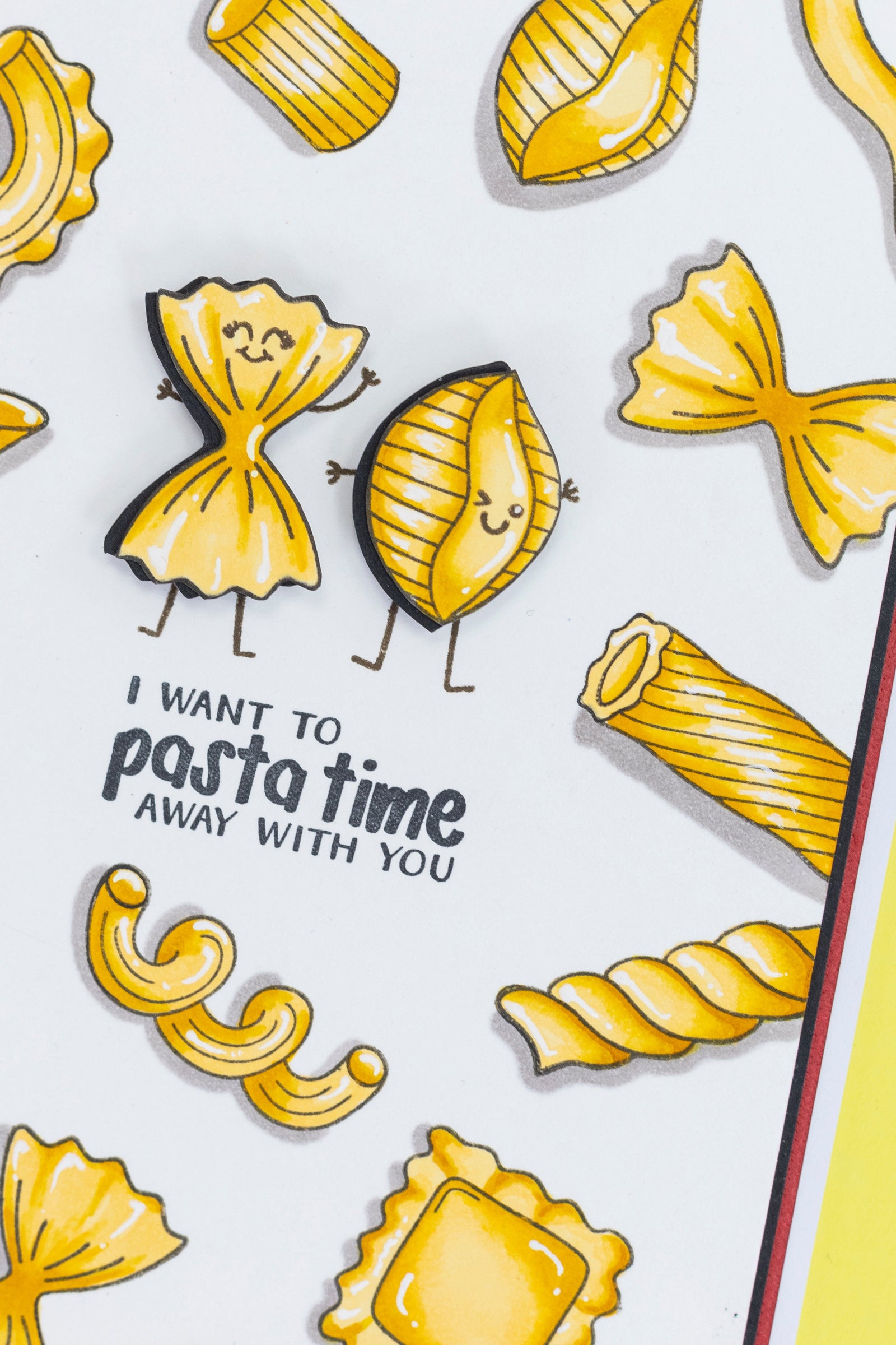 Crafter’s Companion Pasta La Vista 2D Embossing Folder 4”x6” - All the Pasta-bilities