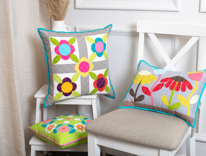 Threaders Turned Edge Appliqué Templates - Floral Tile