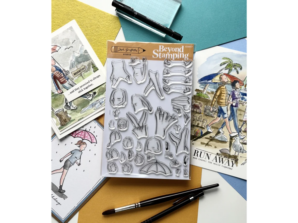 Josh Griffiths Studio - Beyond Stamping: Can’t stand still 1 stamp set