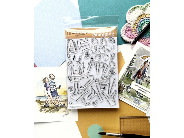 Josh Griffiths Studio - Beyond Stamping: Can’t stand still 2 stamp set