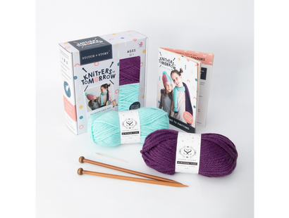 Knitters of Tomorrow Kit (Mint/Purple)
