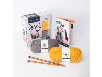 Knitters of Tomorrow Kit (Yellow/Grey)
