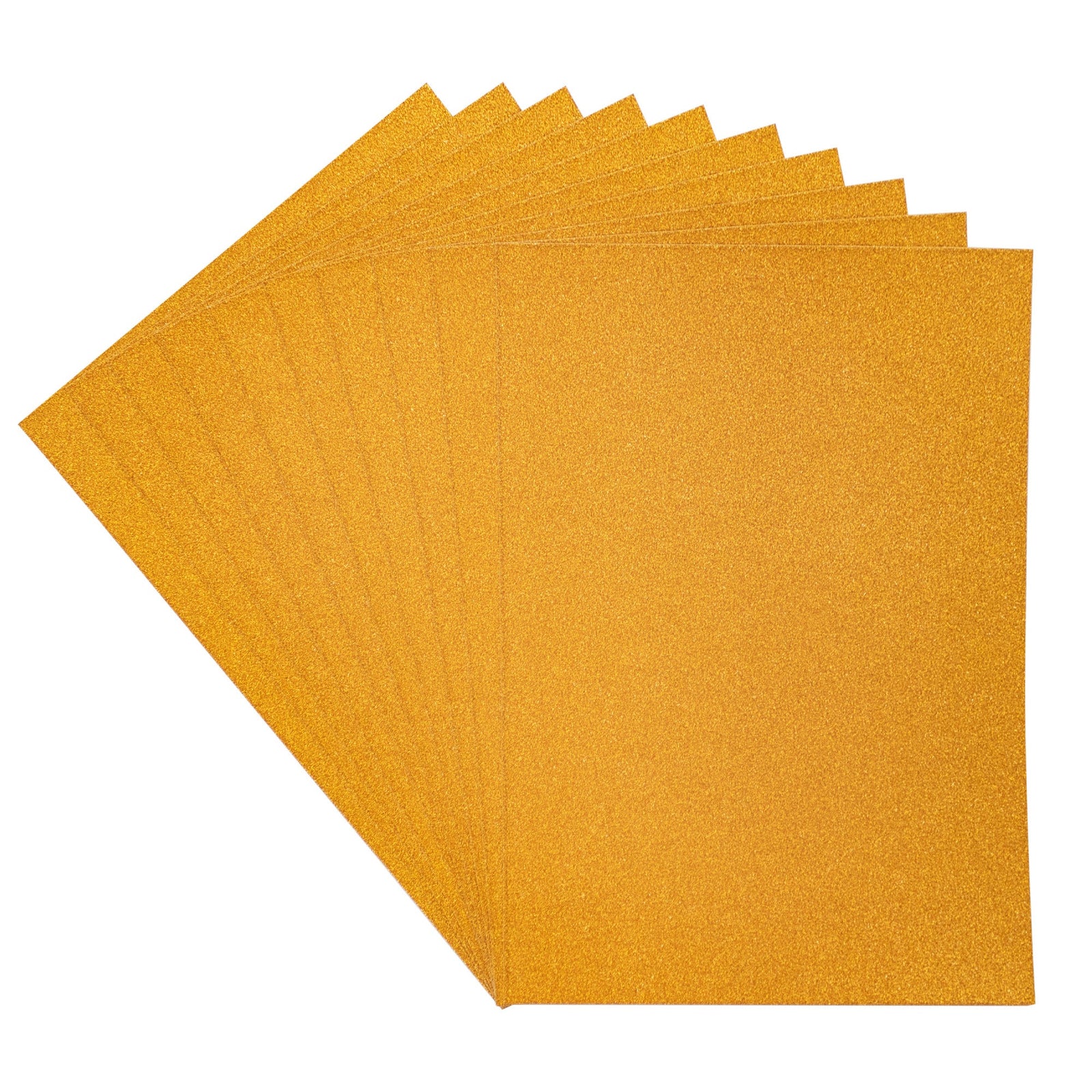 Crafter's Companion Glitter Card 10 Sheet Pack - Copper