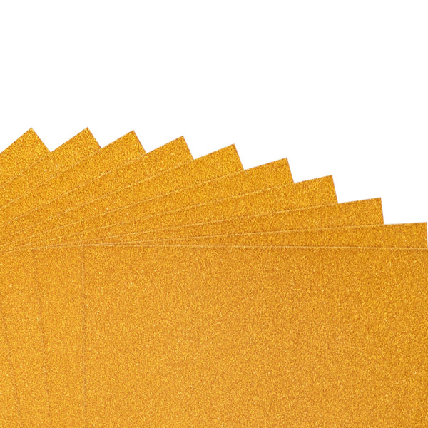 Crafter's Companion Glitter Card 10 Sheet Pack - Copper