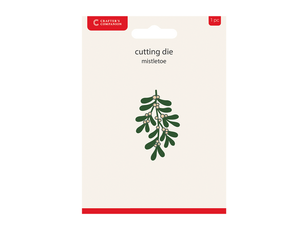 Crafters Companion Metal Die Christmas Embellishment - Mistletoe