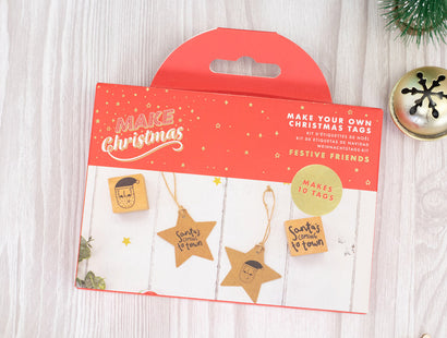 Make Christmas Kit - Tag Making Kit - Festive Friends - 10pk