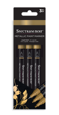 Spectrum Noir-Metallic Paint Marker (3PC) - Liquid Gold
