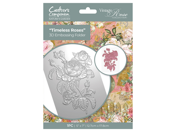 Nature's Garden Vintage Rose 5 x 7