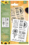 Nature's Garden Sunflower Collection Clear Acrylic Stamp - Sunkissed Wishes
