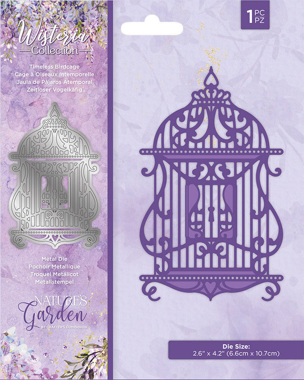 Nature's Garden Wisteria Collection Die - Timeless Birdcage