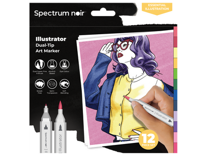 Spectrum Noir-Illustrator 12pc-Essential Illustration