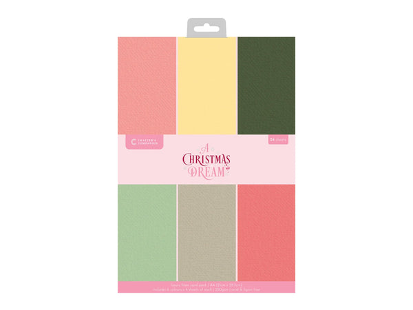 Sara Signature A Christmas Dream Luxury Linen Card - A4