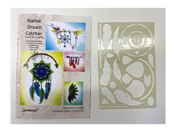 Sanntangle - Native Dreamcatcher Stencil and Instructions