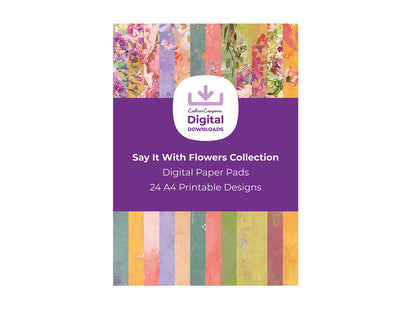 Say It With Flowers Collection - Digital Paper Pad