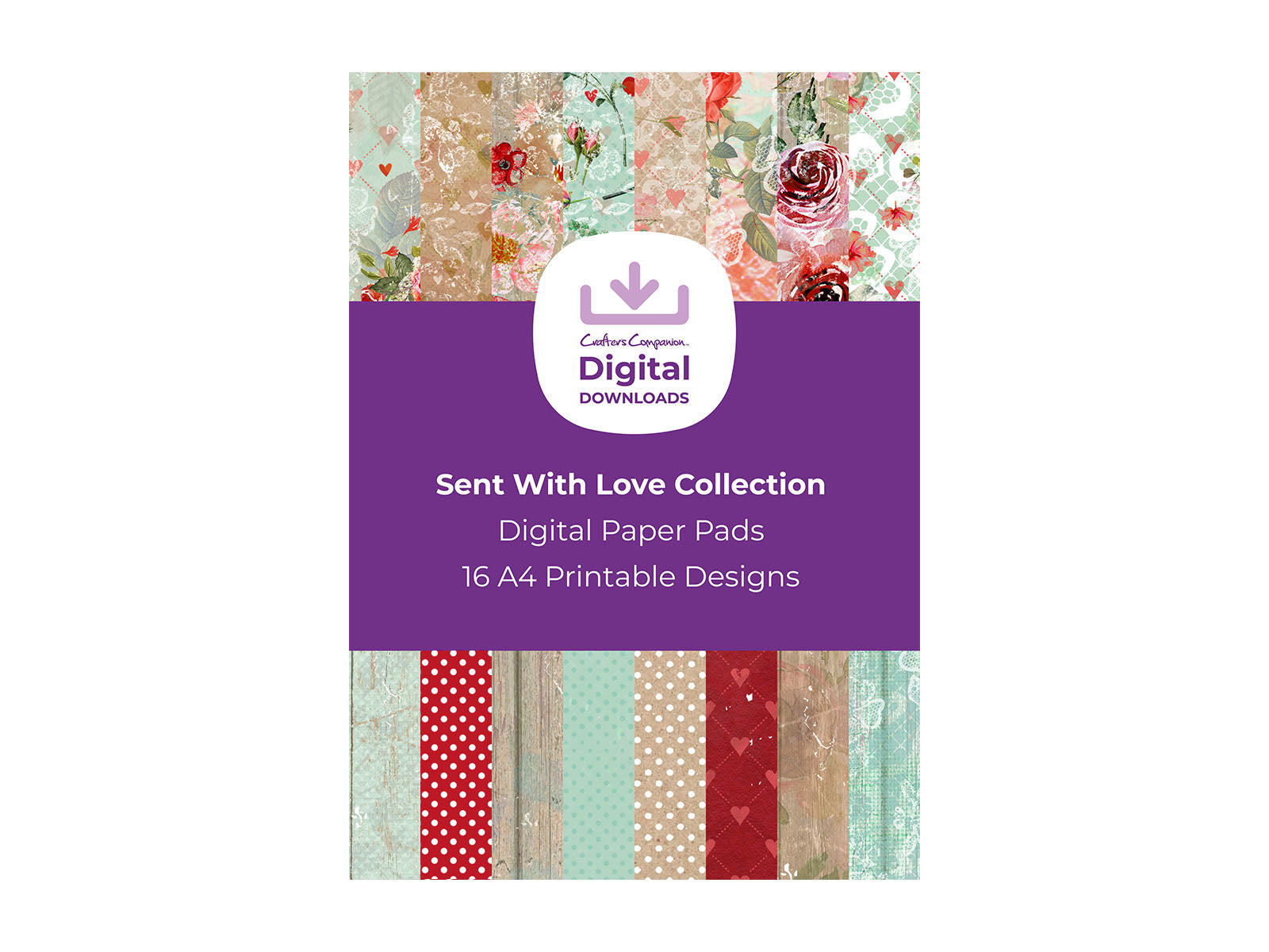 Sent with Love Collection - Digital Paper Pad