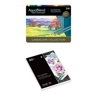 Spectrum Noir AquaBlend Pencils and Premium Paper Pad for 1p