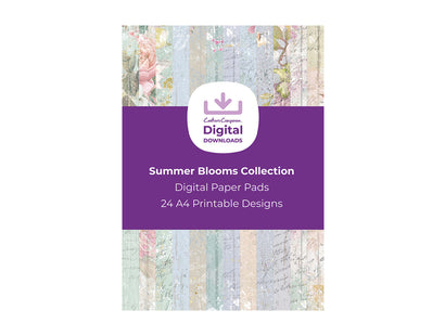 Summer Blooms Collection - Digital Paper Pad