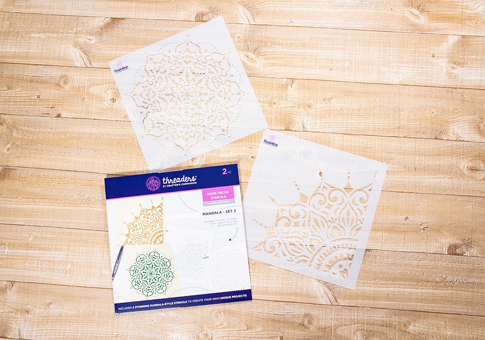 Threaders Home Decor Stencils - Mandala Set 2