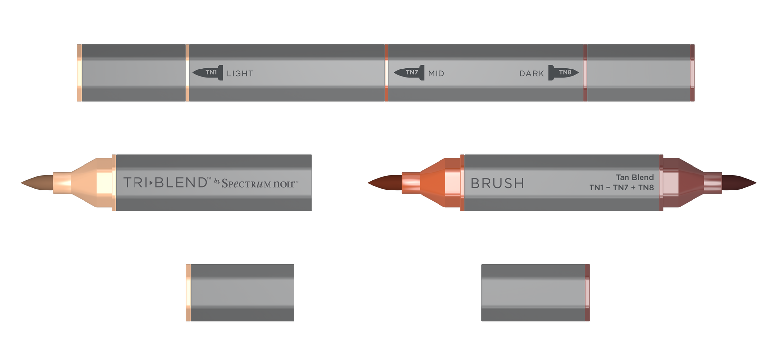 Spectrum Noir -TriBlend Brush-Tan Blend