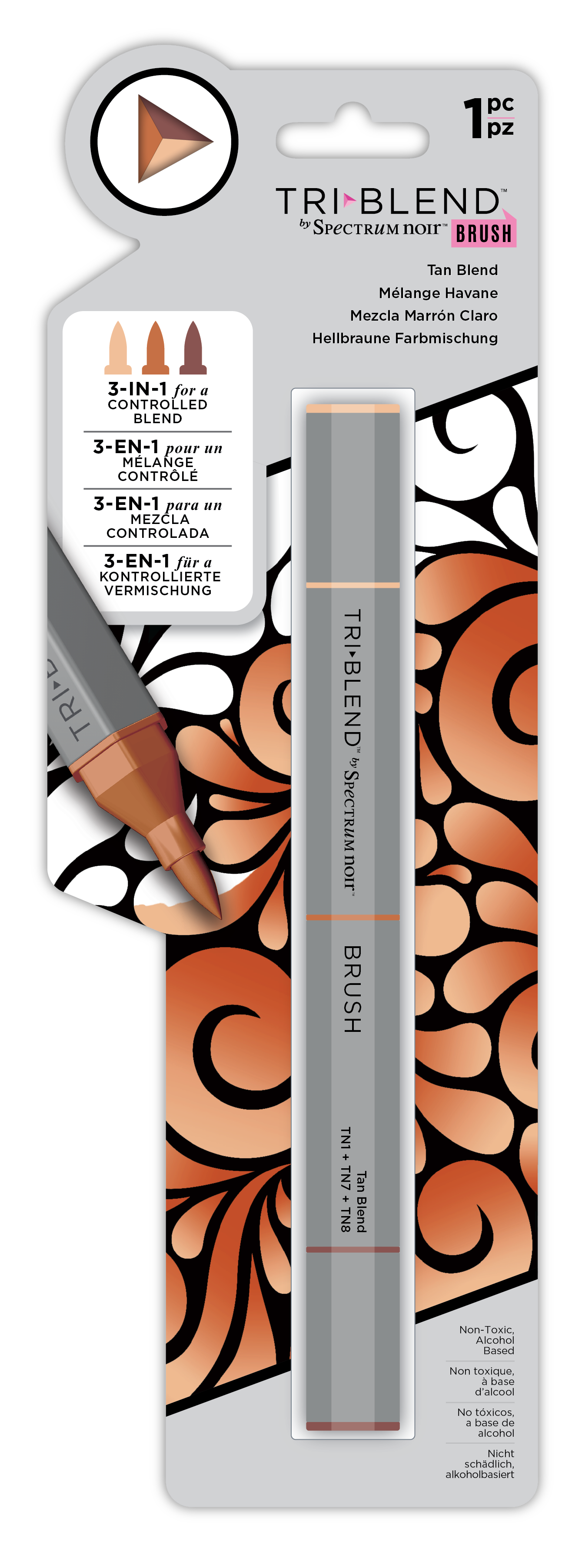 Spectrum Noir -TriBlend Brush-Tan Blend