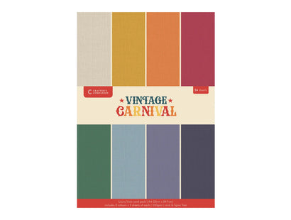 Vintage Carnival Luxury Linen Cardstock - A4