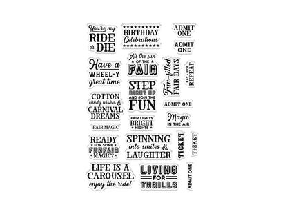 Vintage Carnival Stamp & Die - Ticket Fun
