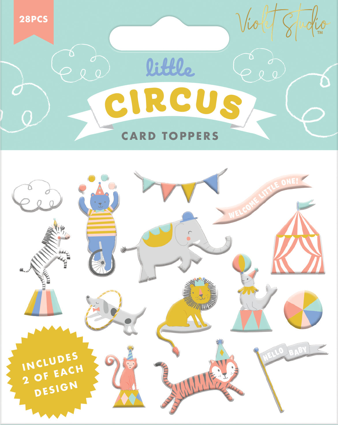 Violet Studio Little Circus Assorted Toppers