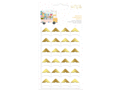Violet Studios Photo Corners - 48pcs - Rainbow Blooms