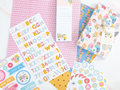 Violet Studios Alphabet Stickers - Rainbow Blooms