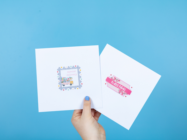 Violet Studios Sentiment Stickers - Rainbow Blooms
