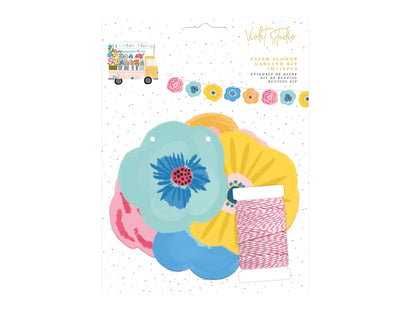 Violet Studios Paper Flower Garland Kit - Rainbow Blooms