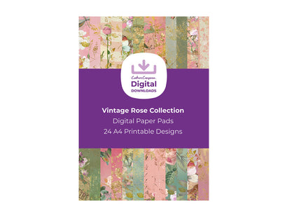 Vintage Rose Collection - Digital Paper Pad