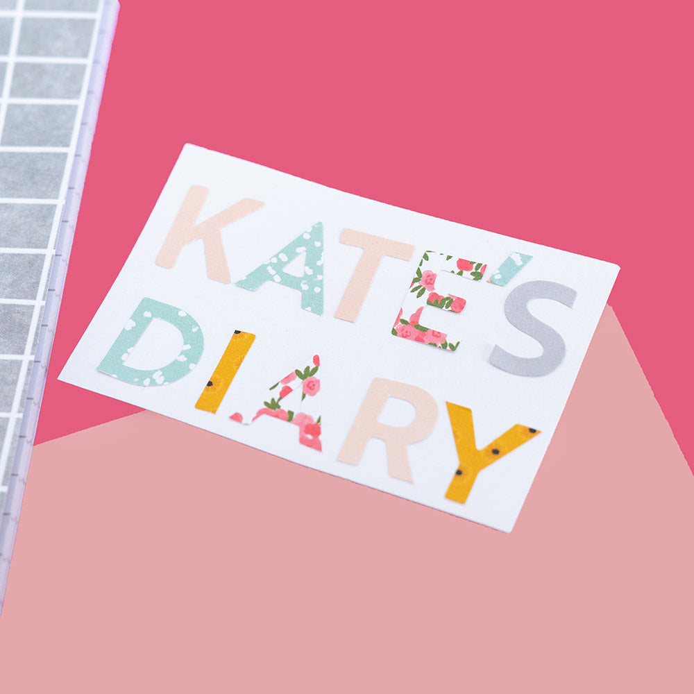 Violet Studios Alphabet Stickers - Rainbow Blooms