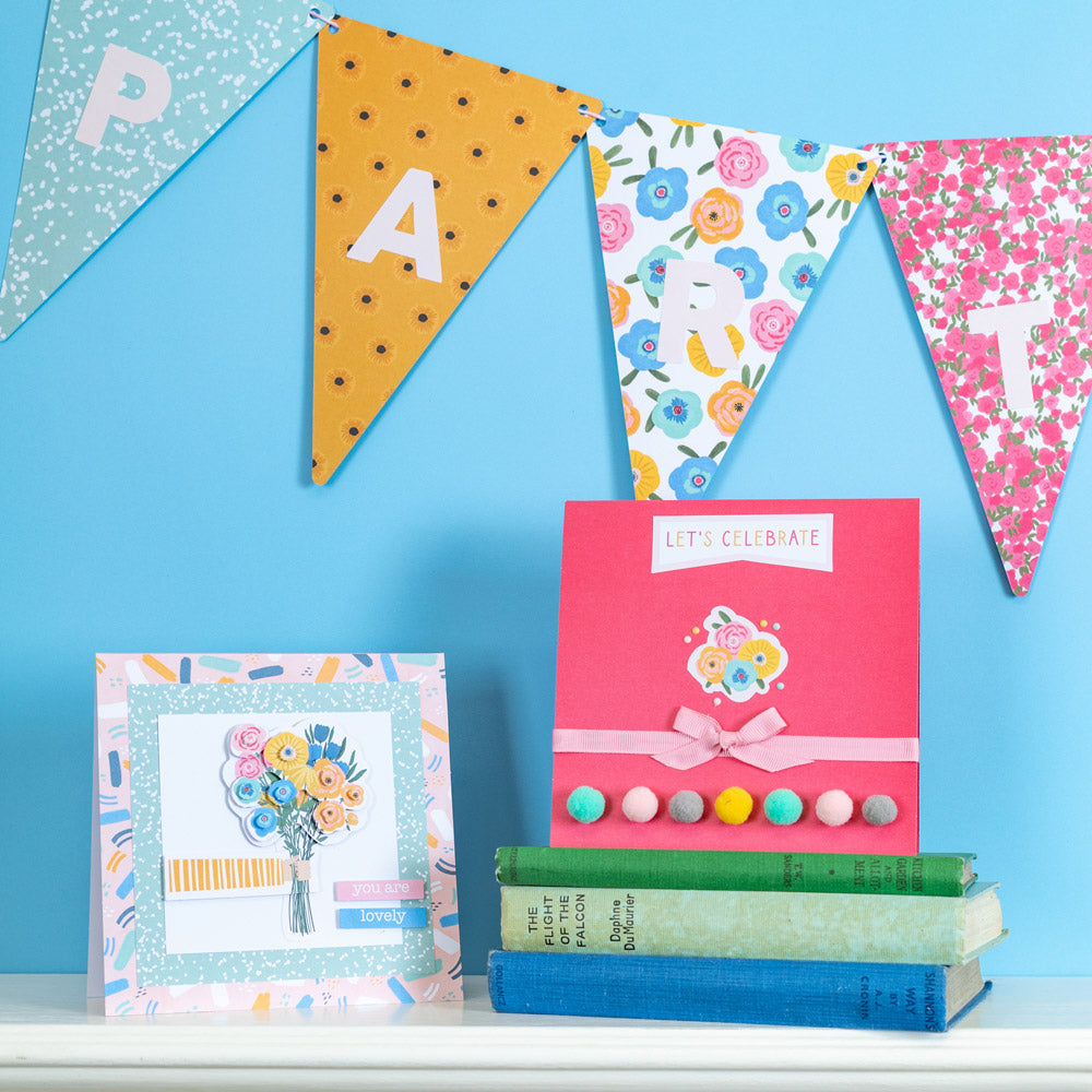 Violet Studios Bunting Kit - Rainbow Blooms