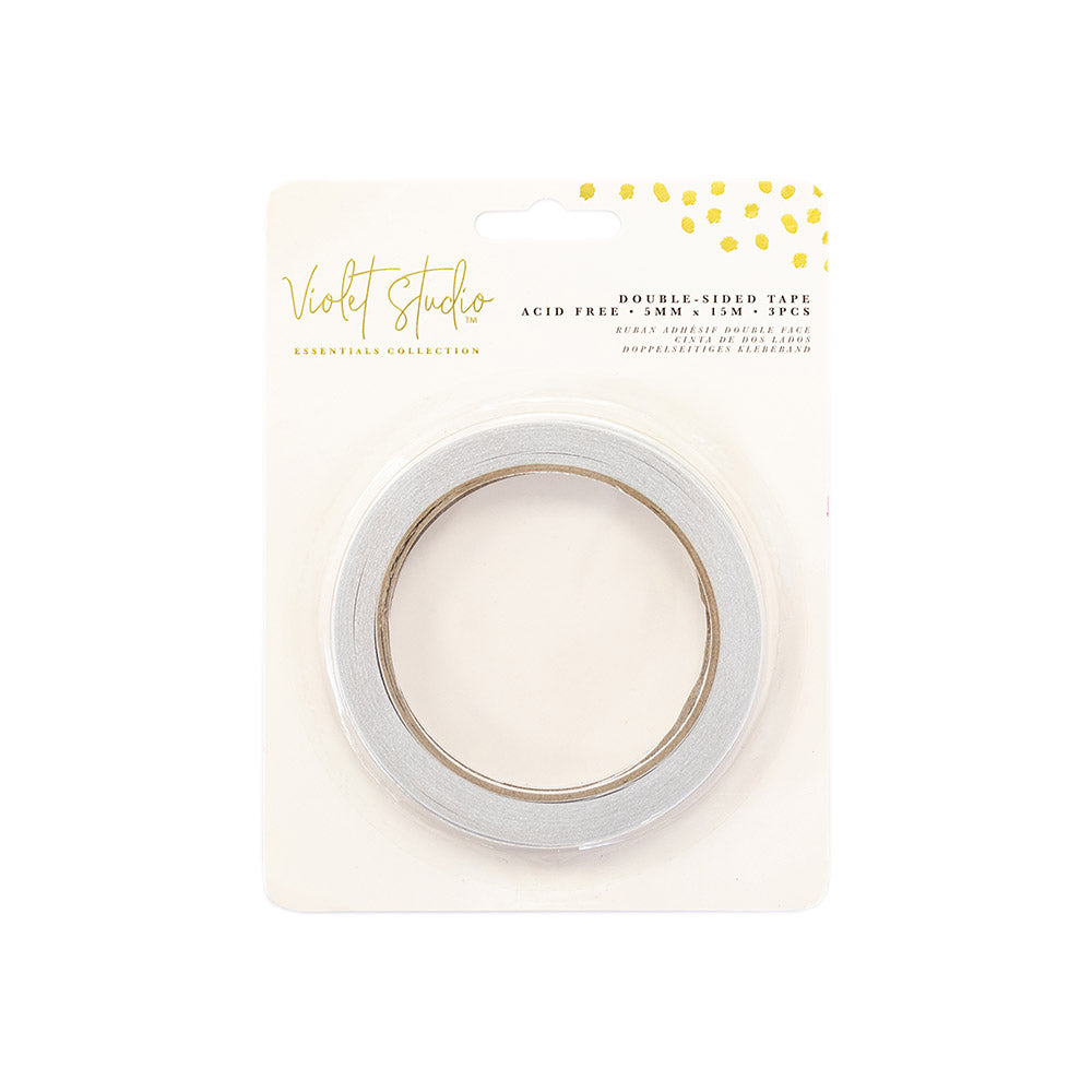 Violet Studios Double Sided Tape 15m BULK X 3 Crafters Companion EU