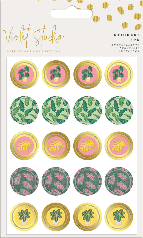 Violet Studios Mini Stickers - Tropical - 5pk