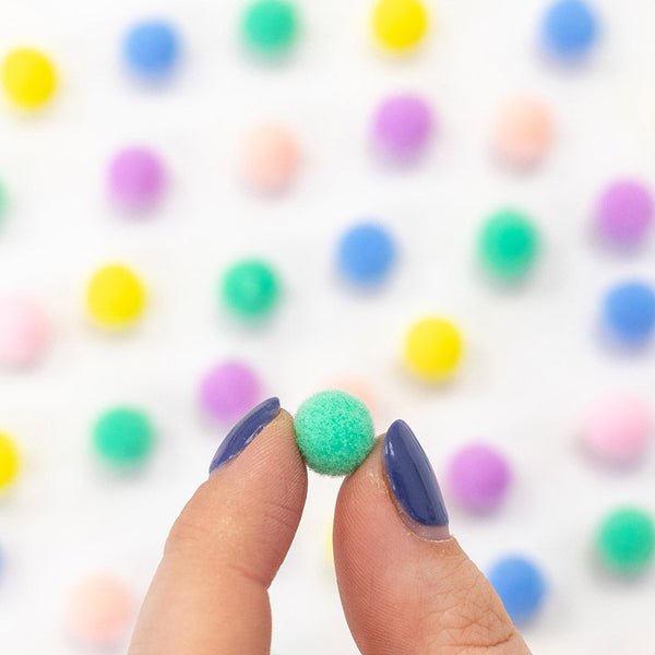 Violet Studios Pom Pom Jar -Pastels -  75pcs